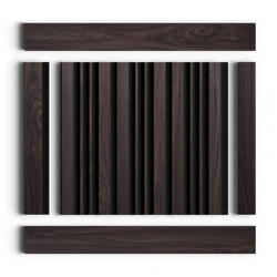 Стеновая панель HiWood декорированная, 270x12 см