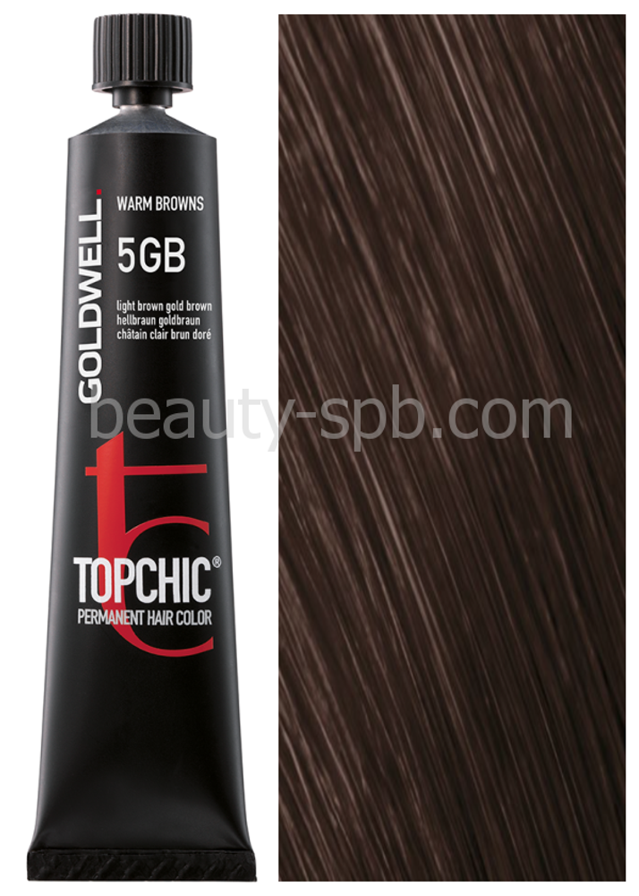 Goldwell Topchic 5GB светло-коричневый золотистый блондин 60 мл