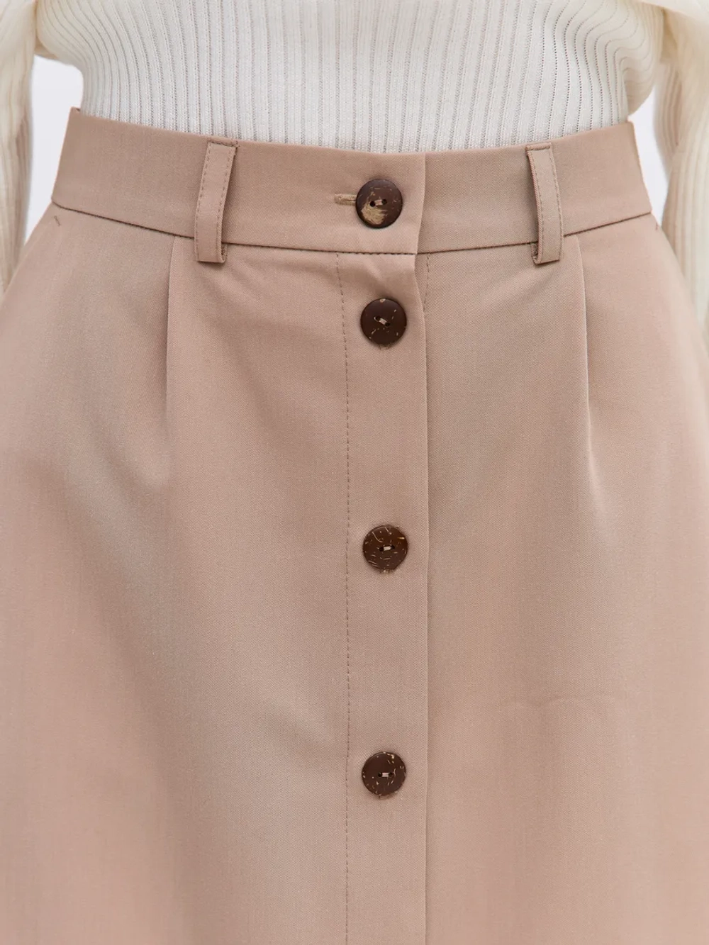 Юбка длинная на пуговицах