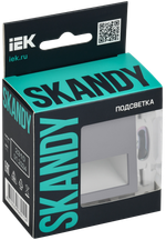 SKANDY Подсветка LED встраиваемая SK-L01Gr серый IEK
