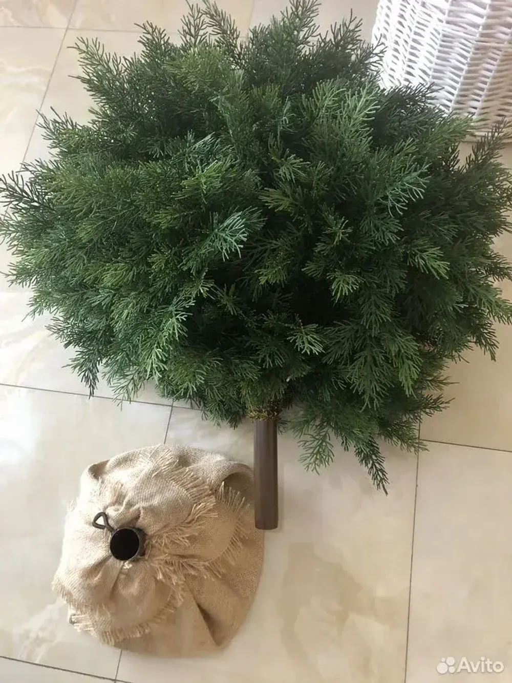 Искусственная Туя-Шар на ножке / туя Чупа Чупс (Литая хвоя) 80 см \ 115 см