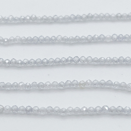 Фианит (кубический цирконий), цвет прозрачный , размер 2 мм, цена за нить около 195 шт (38 см)