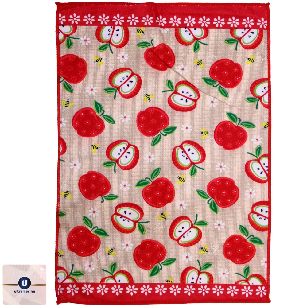 Полотенце кухонное «Kitchen - Яблочки» 40*57 см, микрофибра 200 гр/м2