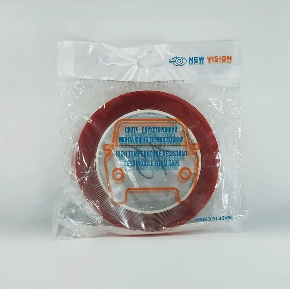 15 мм / Скотч прозрачный двухсторонний, акриловый, 15 мм, 5 м, NEW VIZION, TG (за 1 шт.)