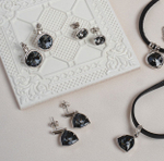 Серьги Fiore Luna Silver Night A2110SW-E04.3 BW/S