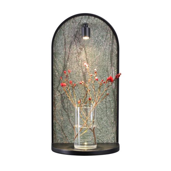 7176/3WL HIGHTECH ODL26 Настенный светильник  темно-зеленый/черный/мрамор/металл IP20 LED 3W 250Лм 3000K 220-240V GIARDINO