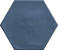 Ribesalbes Geometry Hex Navy Matt 15x17.3