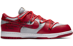 Off-White x Nike Dunk Low LTHR OW Red Board Shoes