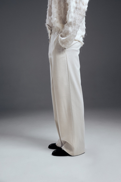 Брюки в пижамном стиле, сияющий беж