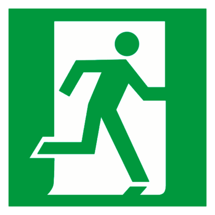 Е01-01 "Выход здесь (Правосторонний)"