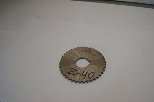 Фреза отрезная дисковая по металлу 80х3.5х22мм. z=40 Р9 СССР со шпонкой