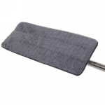 Швабра с насадкой из микрофибры на липучке силиконовое основание