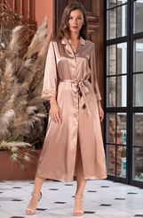 Женский халат на пуговицах  Mia-Amore ВИКТОРИЯ 7109