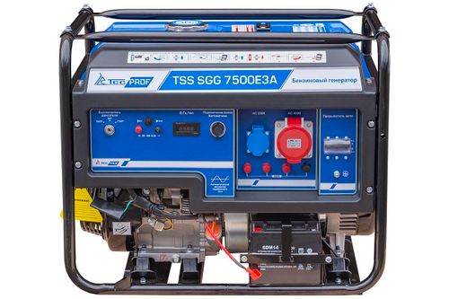 Бензогенератор трехфазный TSS SGG 7500E3A - [7.5 кВт / 13.5 А]