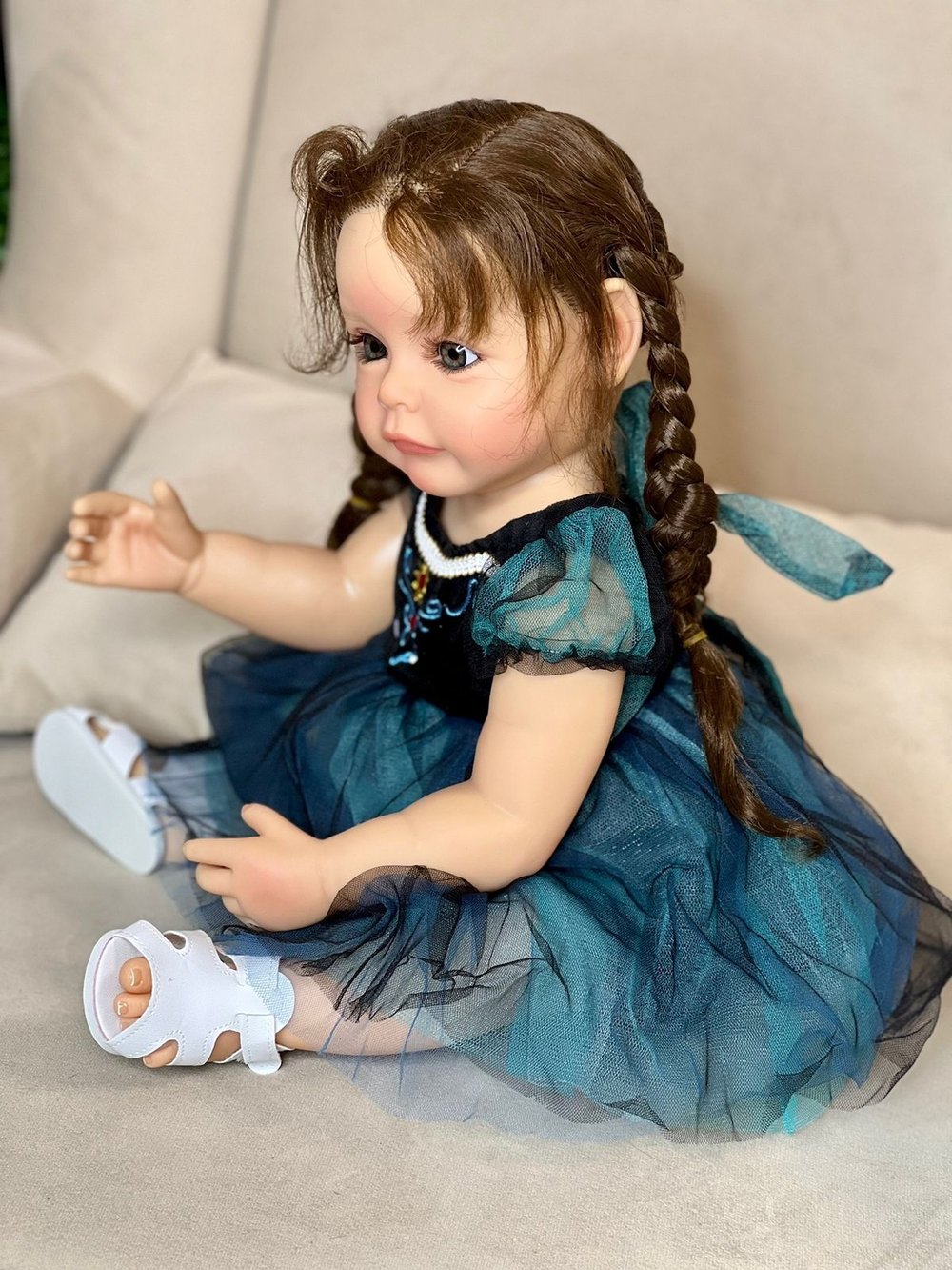 Кукла Реборн виниловая 55см в пакете (FA-380)