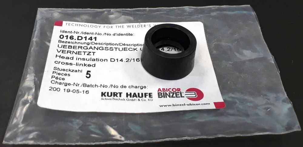 016.D141 Переходная деталь 14,2/16,5мм гусака горелки Abicor Binzel