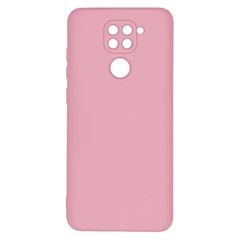 Силиконовый чехол Silicone Cover для Xiaomi Redmi Note 9 (Розовый)