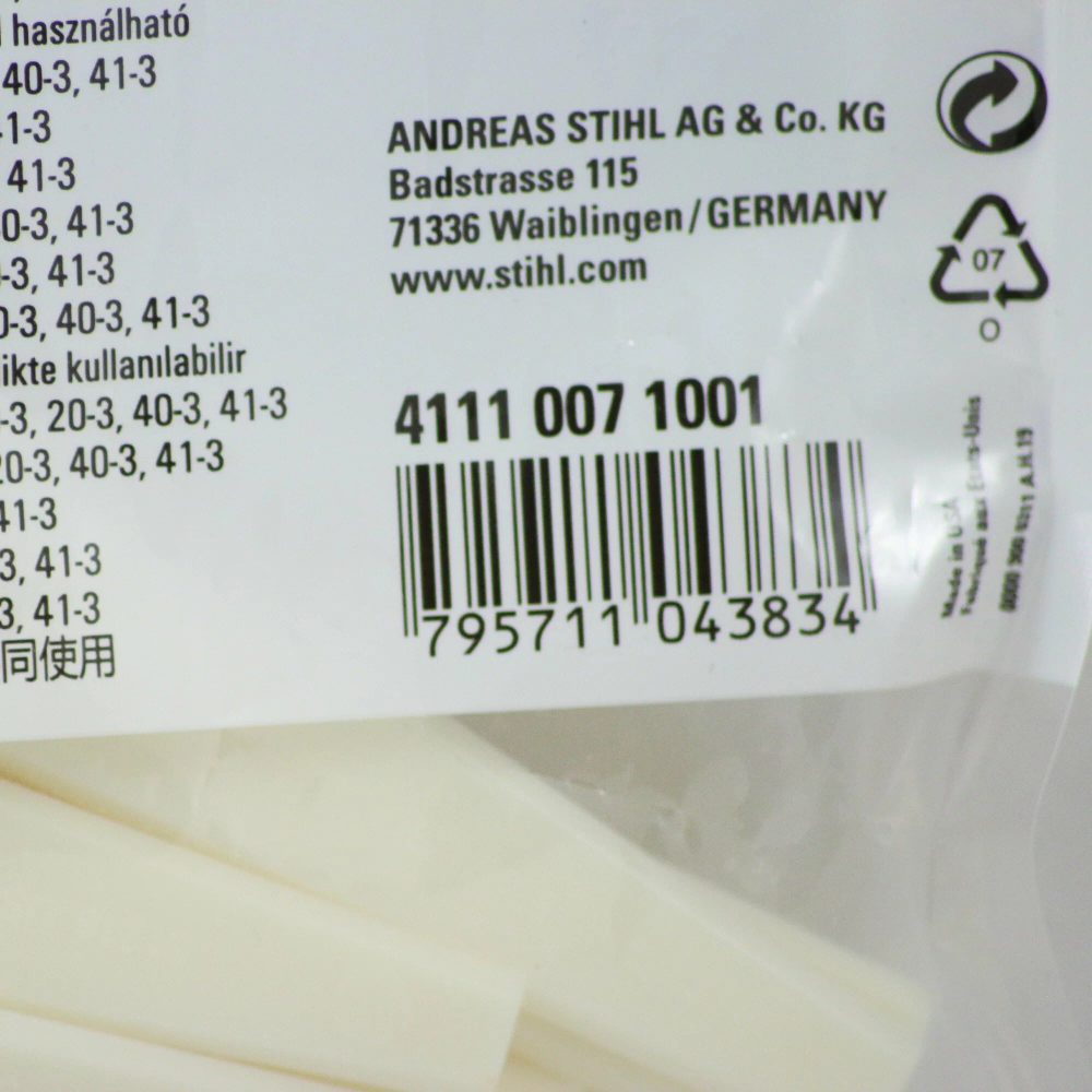 Комплект ножей для триммера STIHL 4111-007-1001, PolyCut 6-3, 7-3, 20-3, 41-3, 12 шт, белые ОРИГИНАЛ