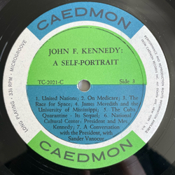Винтажная виниловая пластинка LP Джон Ф. Кеннеди, John F. Kennedy, John F. Kennedy, A Self Portrait (The Gallant Warrior Of The Thousand Days) (США 1964)