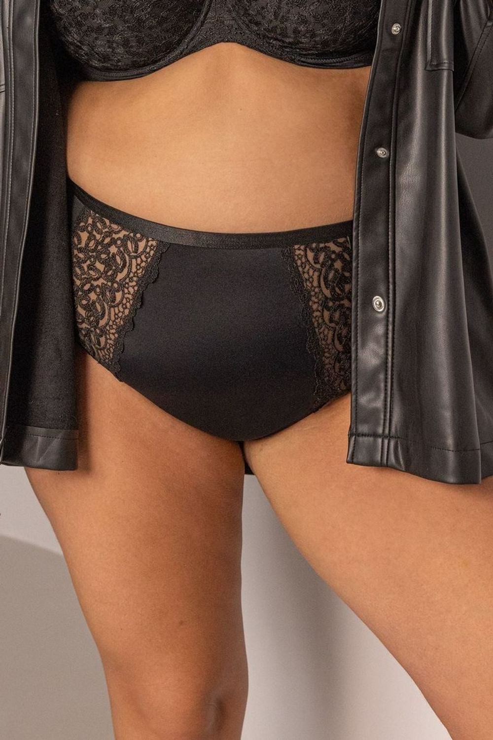 BETTY BLACK Briefsmidi Трусы высокие KRIS LINE