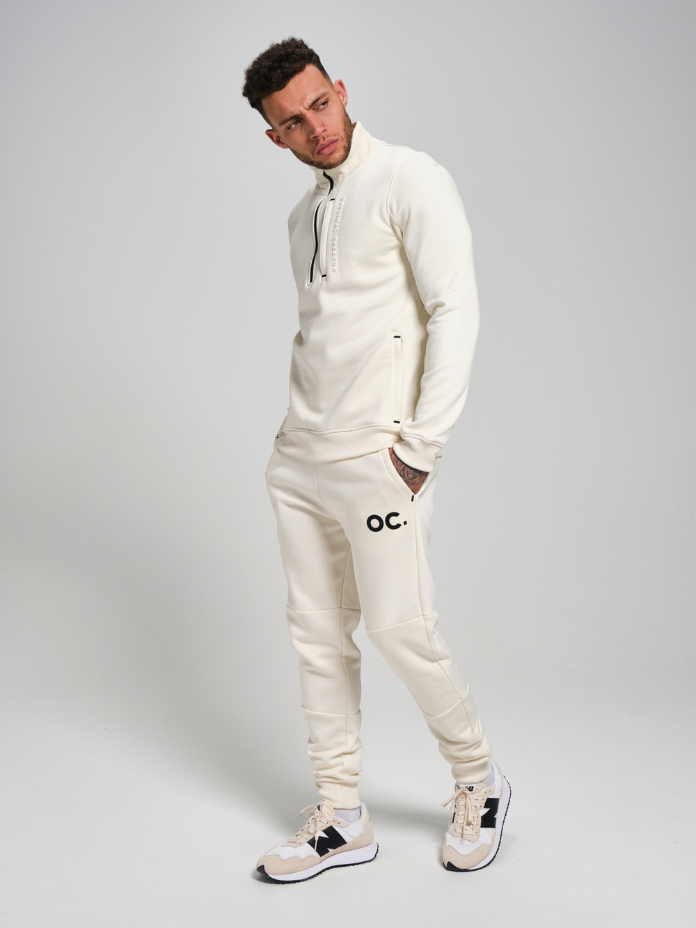 Свитшот с короткой молнией ORIGINAL CREATOR HALF ZIP, Молочный