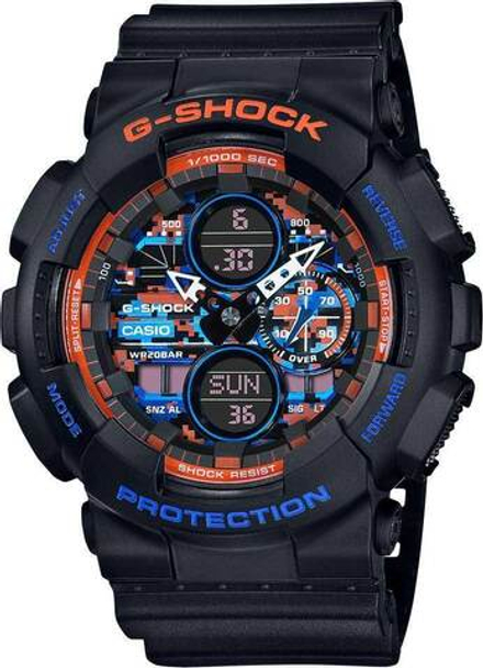 Японские наручные часы Casio G-SHOCK GA-140CT-1AER с хронографом