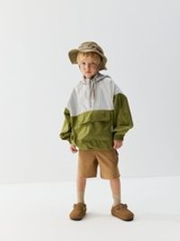 Шорты бермуды из джинскота "Миндаль"