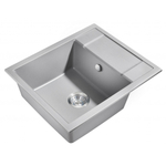 Мойка для кухни MILACIO Navarra 60 Cuarzo MC.77073, серый металлик