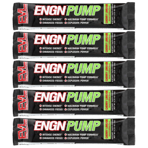 EVLution Nutrition, ENGN® Pump, вишневый лаймад, 5 пакетиков по 9 г (0,32 унции)