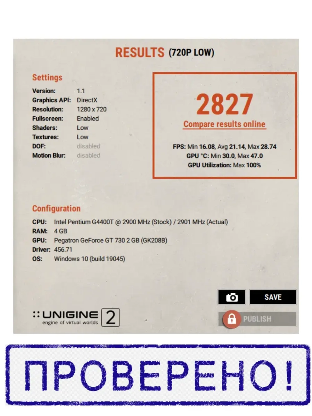 Видеокарта HP Nvidia GT730 2.0 Gb