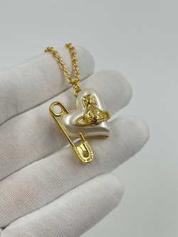 Кулон Сердце с булавкой Vivienne Westwood