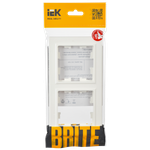 BRITE Рамка 2-местная РУ-2-БрБ белый IEK