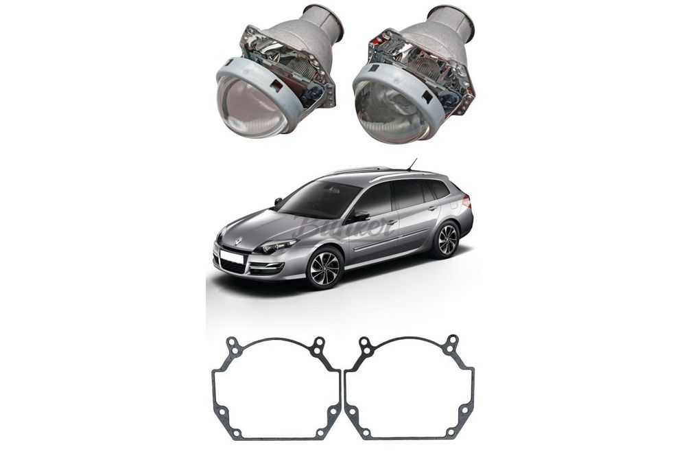 Готовый комплект для замены штатных линз Renault Laguna III 2007-2015