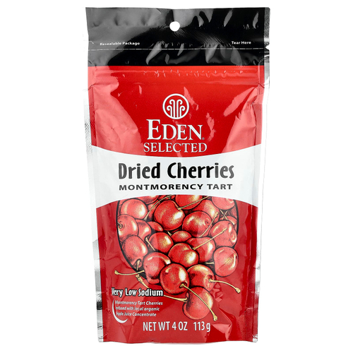 Eden Foods, Высушенная отборная кислая вишня сорта Монморанси, 4 унции (113 г)