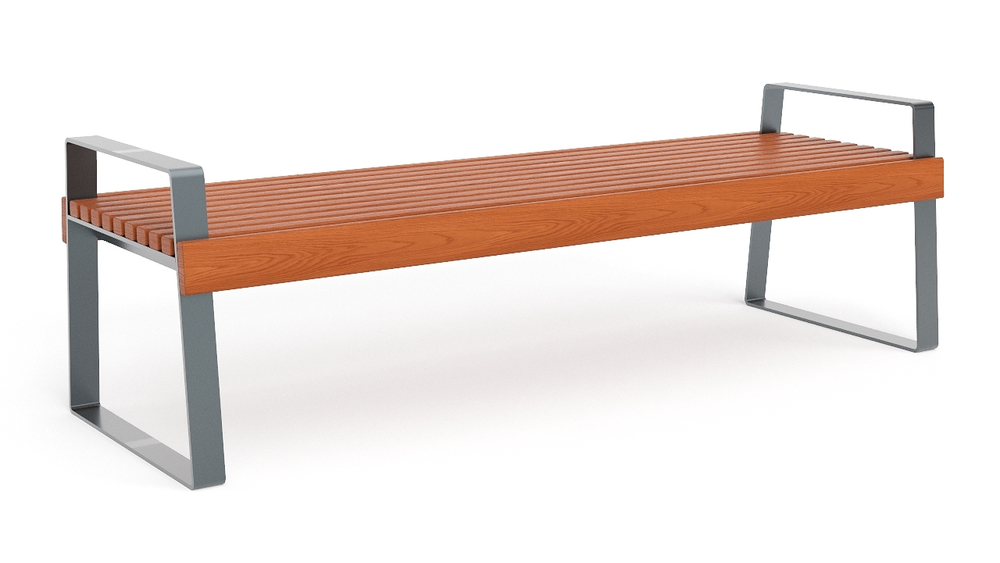 Скамья "Глория" без спинки SK00038 Размер 1800*590*570мм