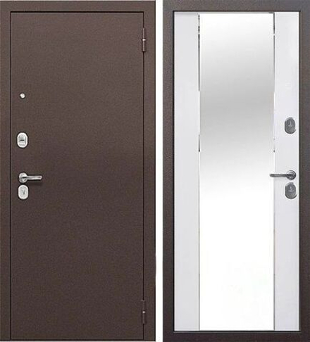 Двери входные Тайга 7см, Зеркало