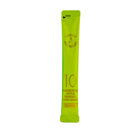 ALLMASIL - МАСКА ДЛЯ ВОЛОС ПРОТИВ ПЕРХОТИ С ЯБЛОЧНЫМ УКСУСОМ 10 PROBIOTICS APPLE VINEGAR HAIR MASK STICK POUCH, 12 МЛ * 1 ШТ