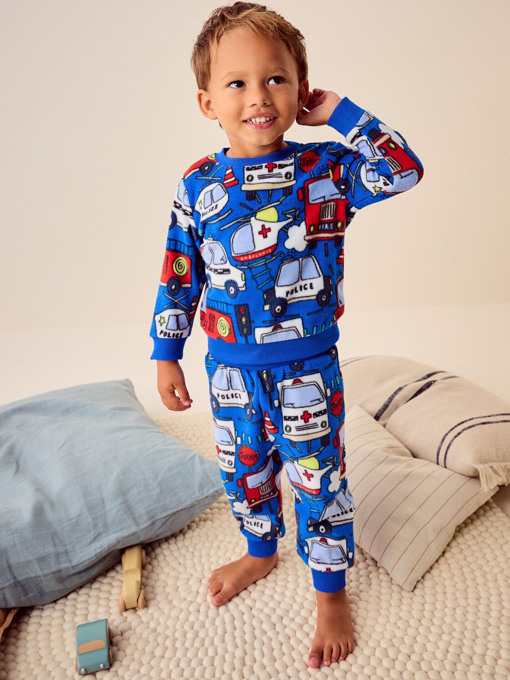 Пижама флисовая для мальчика Next B82-370, Синий