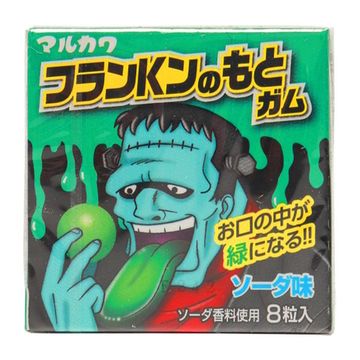Жевательная резинка Marukawa Франкенштейн со вкусом лимонада, 11,1 г (Япония)