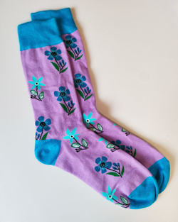 Носки р.35-40 "Flowers" Васильки
