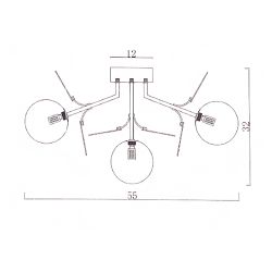 Потолочная Люстра Light Of Matisse C D55 By Imperiumloft