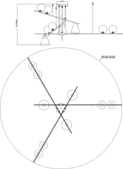 Люстра на штанге Arte Lamp