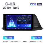 Teyes CC2 Plus 9"для Toyota C-HR 2019+ (Тип 2)