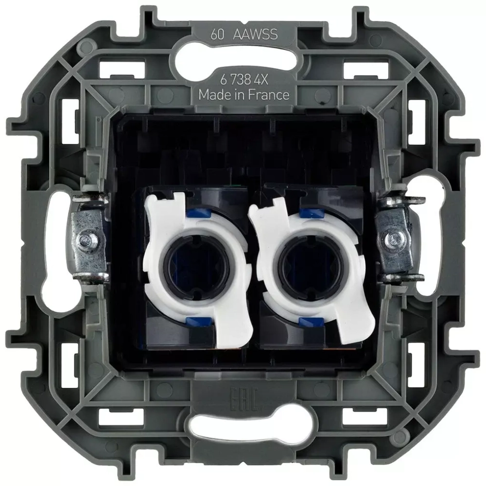 INSPIRIA Розетка 2хRJ45 6 UTP слоновая кость 673841