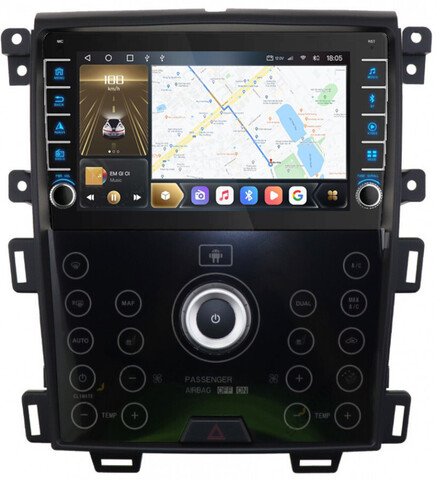 Магнитола для Ford Edge 2010-2015 - Carmedia SF-9065-B (кнопки и крутилки), Android 12, TS10, CarPlay, 4G SIM-слот