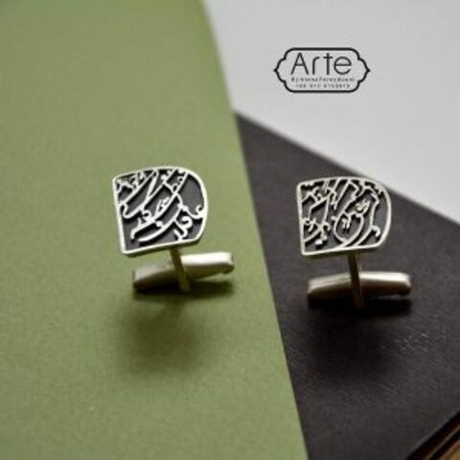 Серебрянные запонки Arte Aghalan Danand 20220389 Иран