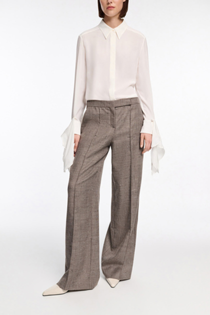 Dorothee Schumacher Блуза с добавлением шелка с завязками на рукавах