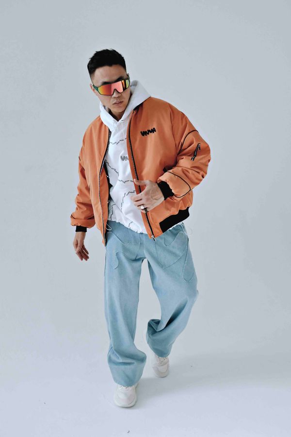 Бомбер оранжевый - фото 9