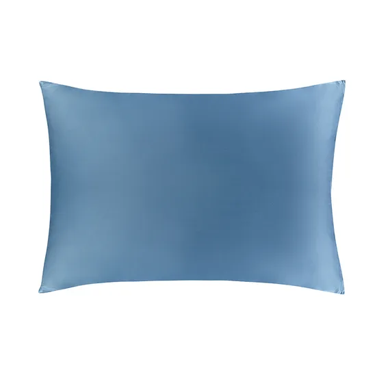 Комплект постельного белья из премиального сатина джинсово-синего цвета из коллекции essential, 150х