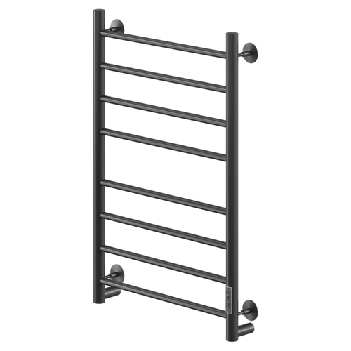 Полотенцесушитель MIXLINE VEGA  80х50 (таймер, 318 Вт, 8 перекладин) электрический ЧЕРНЫЙ